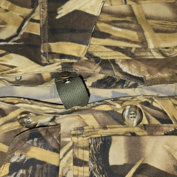 Filson Advantage Wetlands Waterfowl Camo Vest Xl Waxed Style 436WL Cropped Rare - Picture 5 of 8